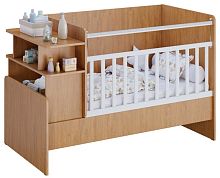 Polini kids Кроватка-трансформер Ameli 1150 / цвет белый-натуральный					