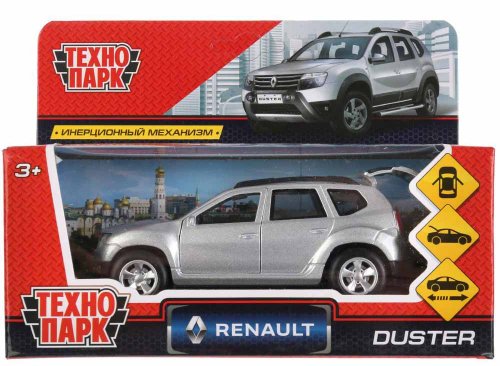 Технопарк Металлическая модель "Renault Duster" / цвет серебристый