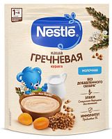 Nestle Каша гречневая молочная с курагой, с 5 месяцев, 200 г					